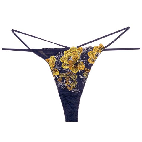 8/22新作!【Reinest】シャルムピオニーブルームバック透け選べるショーツ[おそろいショーツ](ネイビー/Ｔバック-M)