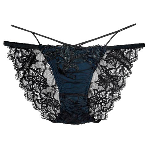 7/23新作!【Reinest】シャイニーフェザーリーフバック透け選べるショーツ[おそろいショーツ](ブラック/フルバック-M)