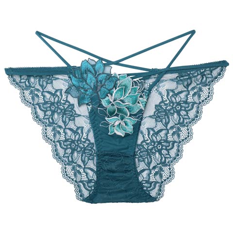 8/25新作!【Reinest】グラマラスピオニーコードバック透け選べるショーツ[おそろいショーツ](グリーン/フルバック-M)