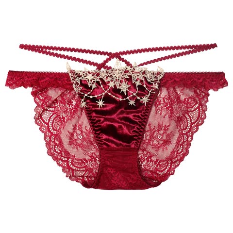 11/7新作!【Reinest】【永尾まりや着用】ノエルエトワールコードバック透け選べるショーツ[おそろいショーツ](レッド/フルバック-M)