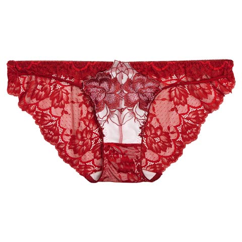 11/21新作!【Reinest】グラマラスピオニーカットストリングバック透け選べるショーツ[おそろいショーツ][推し][人気](レッド/フルバック-M)