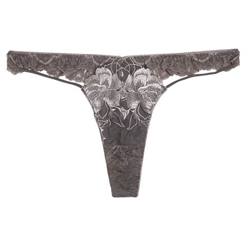 11/21新作!【Reinest】グラマラスピオニーカットストリングバック透け選べるショーツ[おそろいショーツ][推し][人気](グレー/Tバック-M)