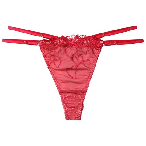 1/14新作!【永尾まりや着用】【Reinest】スピンドルクイーンハートバック透け選べるショーツ[おそろいショーツ](レッド/Ｔバック-M)