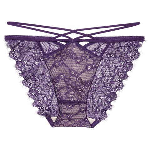 12/22新作!【Reinest】グラマラスフェザーローズバック透け選べるショーツ[おそろいショーツ](パープル/フルバック-M)