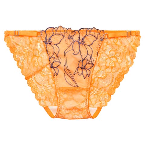 4/1新作!【Reinest】【永尾まりや着用】グラマラスビビッドブロッサムバック透け選べるショーツ[おそろいショーツ](オレンジ/フルバック-M/ショーツM)