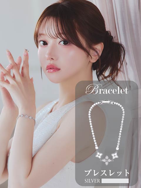5/27新作!リュクスクローバービジューブレスレット[店内アクセ]