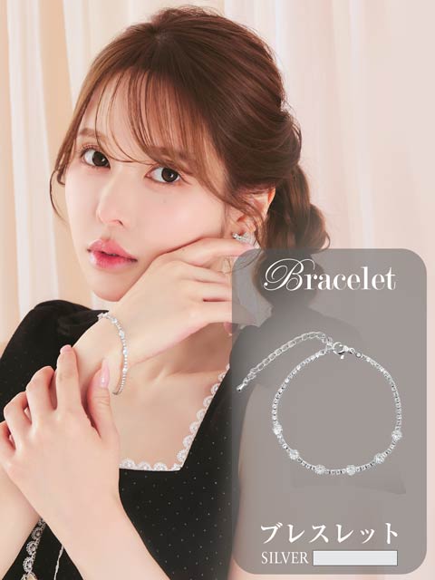 4/17新作!ロイヤルラウンドビジューブレスレット[店内アクセ]