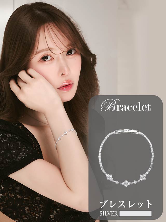 4/22新作!エレガントシャイニービジューブレスレット[店内アクセ]