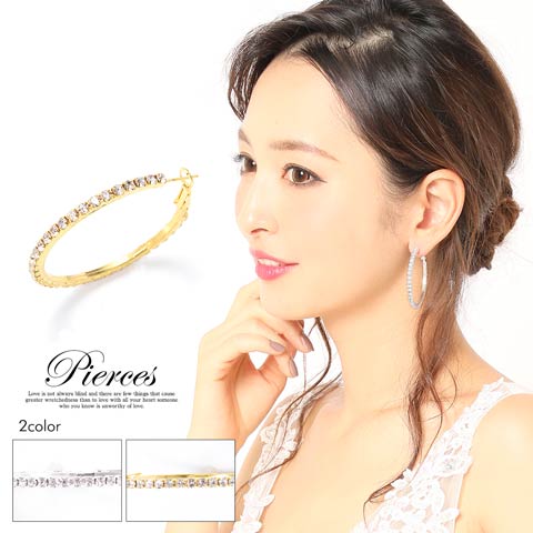 5連フリンジビジューピアス単品