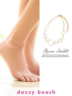 ダイヤ型モチーフアンクレット