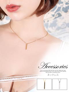 5/1UPシンプルスクエアプレート ネックレス