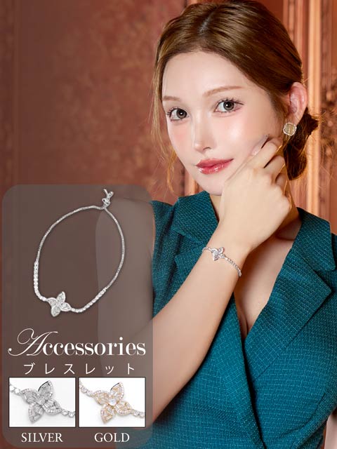 9/22新作!シャインブルームビジューブレスレット