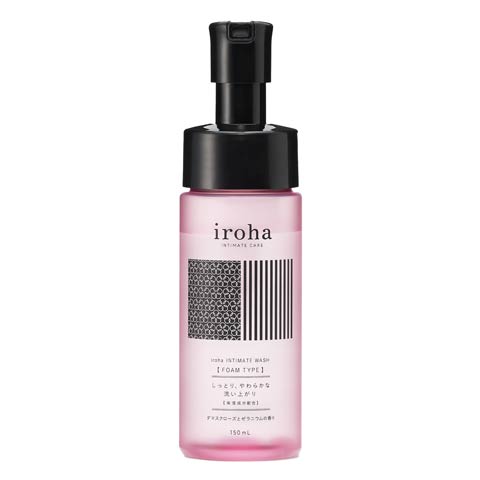 10/11再販!iroha INTIMATE WASH 【FOAM TYPE】ダマスクローズとゼラニウムの香り(ダマスクローズとゼラニウム-150ml)