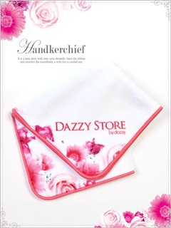 dazzystoreオリジナル薔薇柄タオルハンカチ