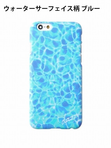 iPhone6／6sケース　ウォーターサーフェイス柄[dazzy beach](ウォーターサーフェイス柄ブルー)