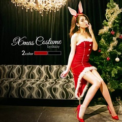 テールカットバニーサンタコスプレ3点セット【2015サンタコスプレ】
