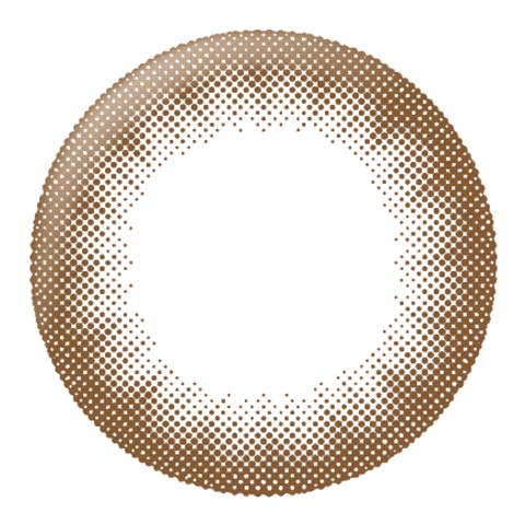 [-0.5～-3.75]LILMOON リルムーン/カラコン/1箱1枚入り【14.5mm/度あり/1ヶ月】(チョコレート--0.5)