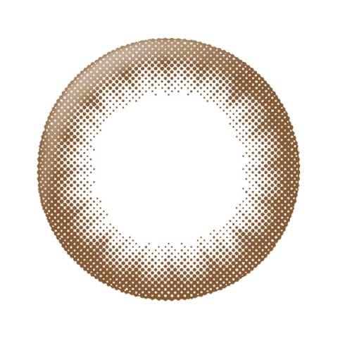 [0.00～-4.00]南部桃伽イメージモデル LILMOON リルムーン / カラコン 【1day/14.2-14.4mm】(チョコレート-0)