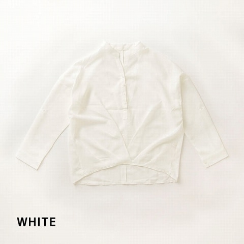 [#girl]フロントカシュクールシャツ(ホワイト)