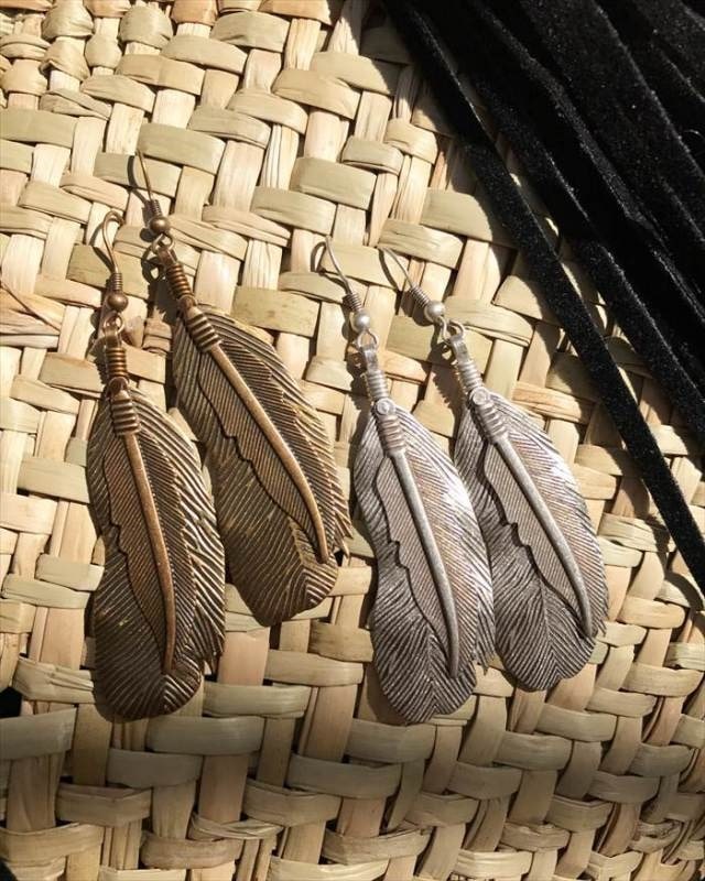 [#girl]アンティークフェザーピアス