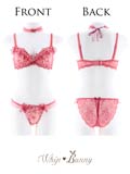 whip bunny ♡Tulle ribbon Swim wear 白 piping lace switching dress – BUNNY APARTMENT