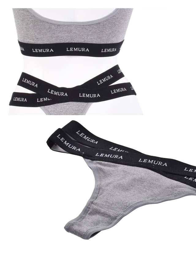 【Rちゃんプロデュース/LEMURA】Original LEMURA Logo Lingerie-Tバックセット-