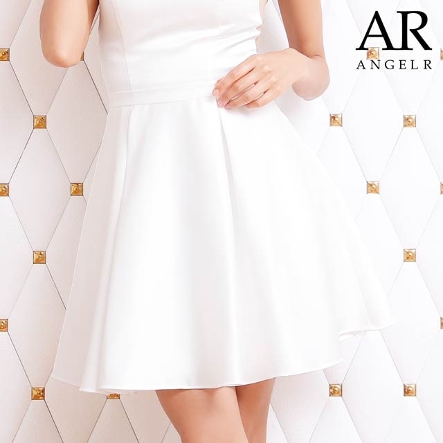 デコルテデザインカットフレアスカートドレス [AngelR][AR8225]