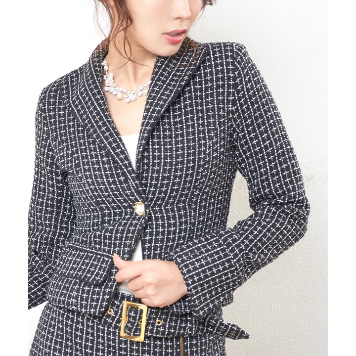 ツイードスーツ　美品 ツイードファスナー付きセクシースーツ[my dress]の通販は