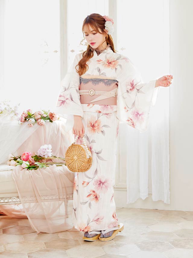 単品]フロントビックビジューパール帯飾り【2024YUKATA by dazzy】の ...