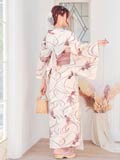 ナチュラルダスティー金魚柄浴衣　2024年新作/YUKATA by dazzy セパレート浴衣] ナチュラルダスティー金魚柄浴衣[4点SET