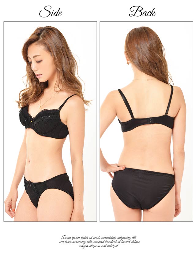 daisy様❣️専用ページ❣️16cm 紐パン付コードレースブラジャー＆Tバックショーツの通販は