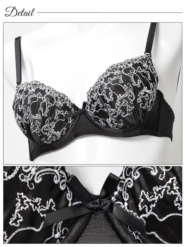 kiita♡様♪専用 モノトーングロスサテンブラジャー&フルバックショーツの通販は