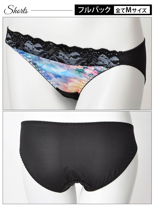 グラデーションflowerサテンブラジャー&ショーツ/SEXYの通販は グラデーションflowerサテンブラジャー&ショーツ/SEXYの通販は