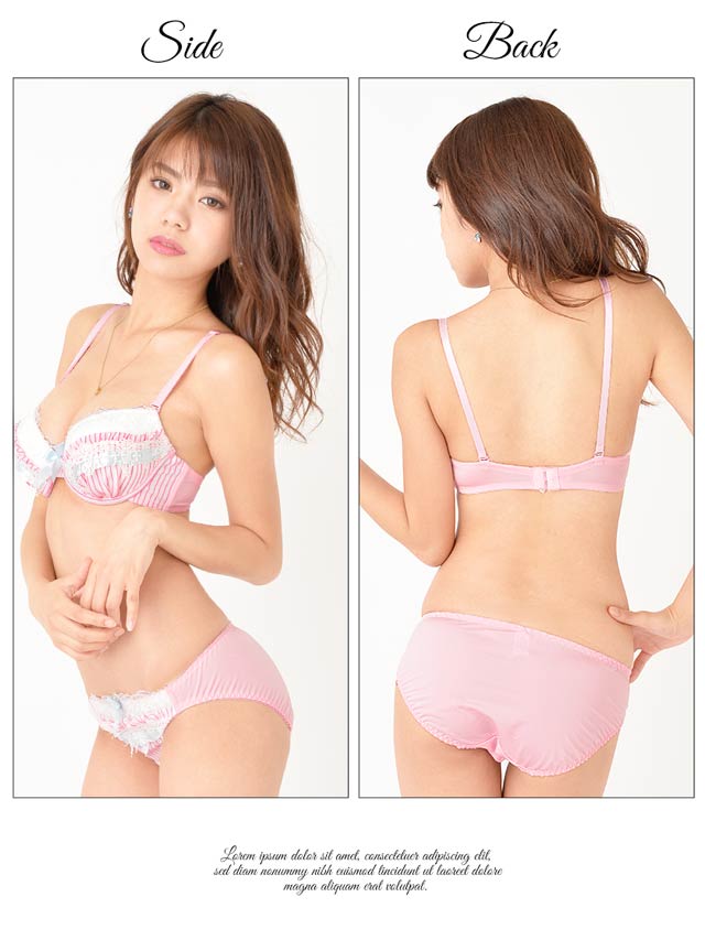 daisy様❣️専用ページ❣️16cm 花柄フリルシフォンブラジャー&ショーツ/CUTEの通販はdazzystore