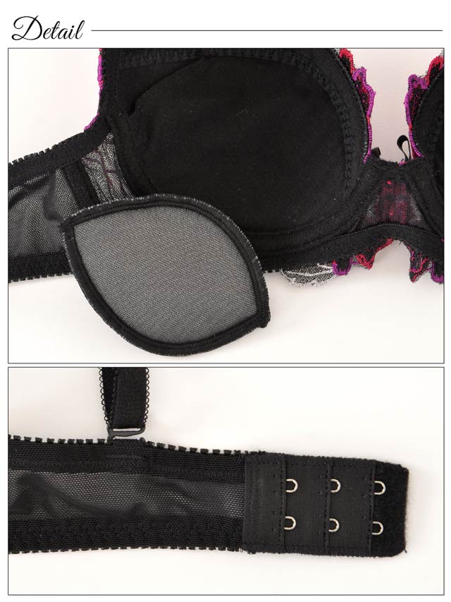 LOVISTY】VIVID花柄刺繍ブラジャー&Tバック/SEXYの通販は