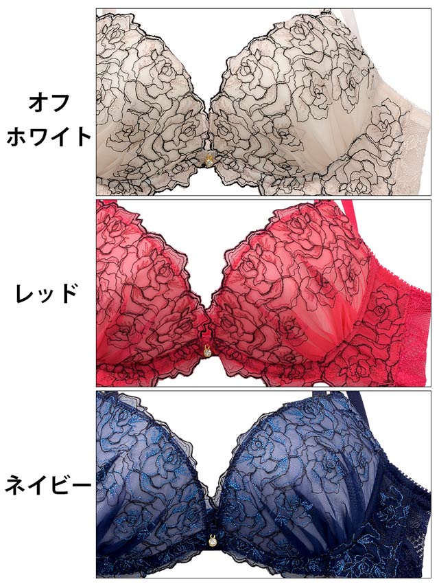 ShakeBody】【大きいサイズ有】グラマラスROSE刺繍ブラジャー&T ShakeBody】【大きいサイズ有】グラマラスROSE刺繍ブラジャー&T