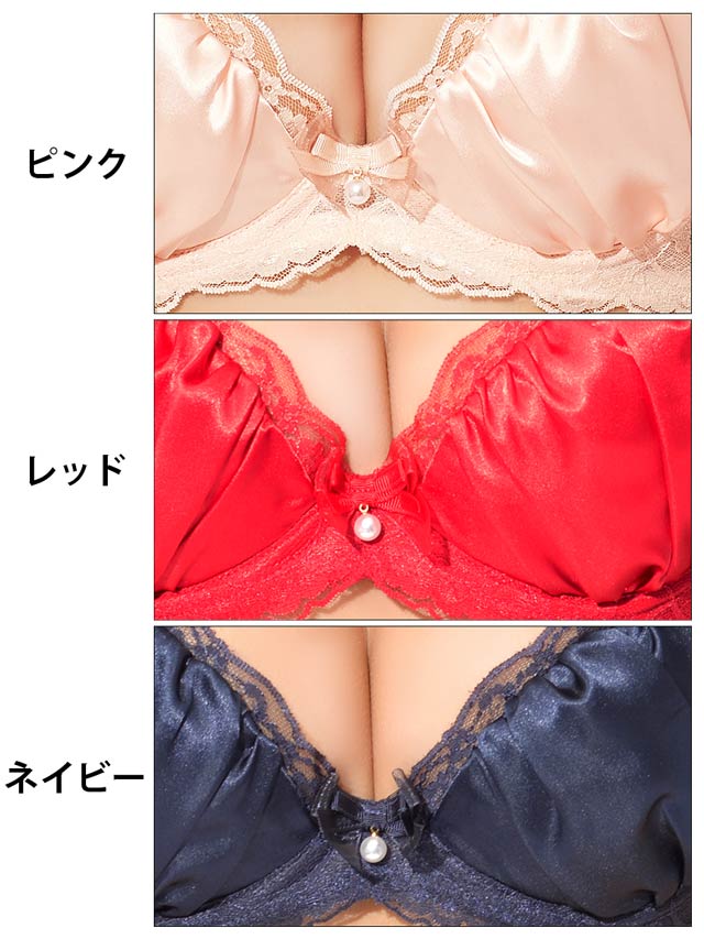 ShakeBody】【大きいサイズ有】リッチサテンブラジャー＆Tバックショーツの通販はdazzystore(デイジーストア) (ki16004)