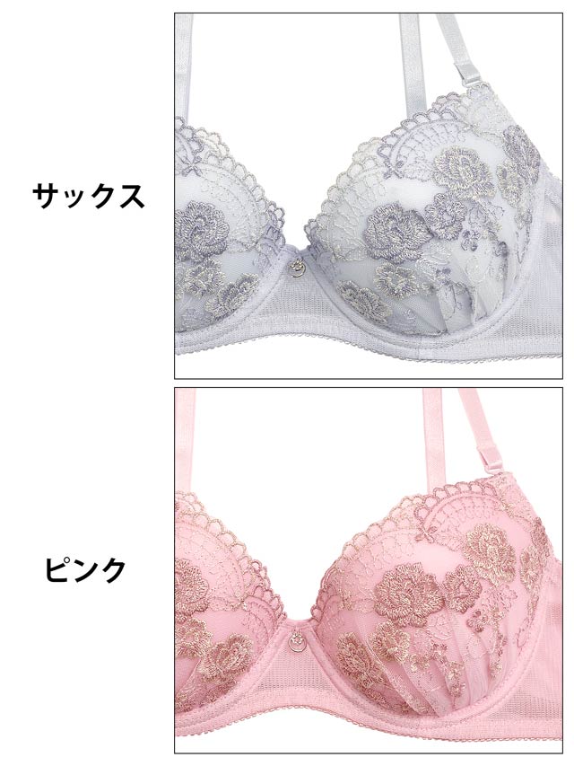 3点セット】【GHIサイズ】シャイニーローズブラジャー&フル