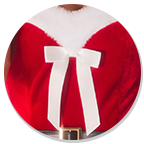 へそ出しタイトサンタコスプレ