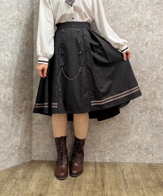 連ボタンフィッシュテールスカート | outlet | axes femme online shop