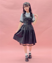 ハーネスデザインスカート(黒-M)