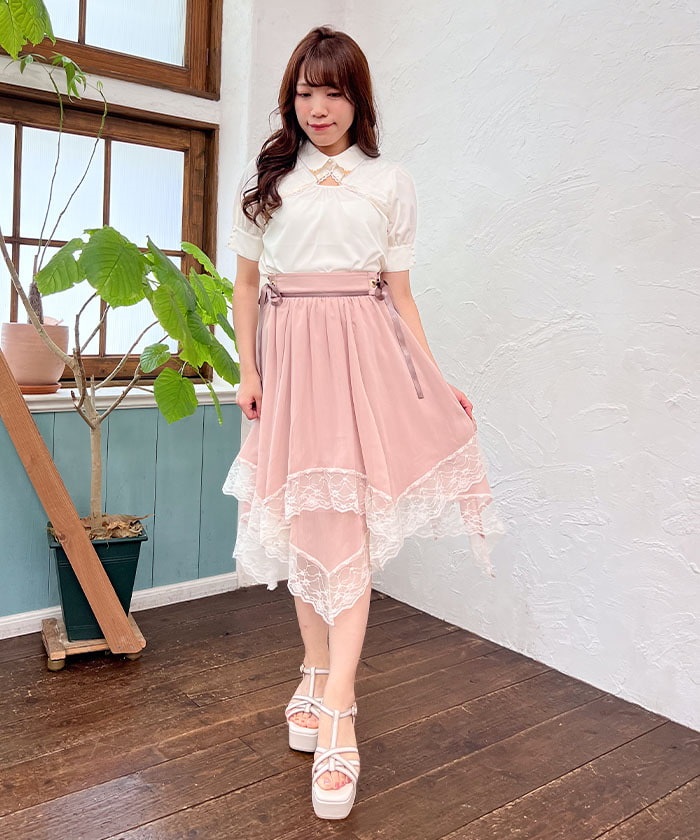 サイドリボンイレヘムスカート | axes femme | axes femme online shop