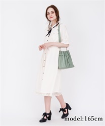Outlet ブローチ付ブラウスワンピース Outlet Axes Femme Online Shop