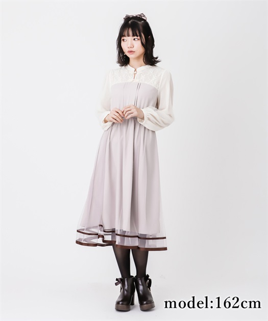 Outlet チャイナボタンワンピース Outlet Axes Femme Online Shop