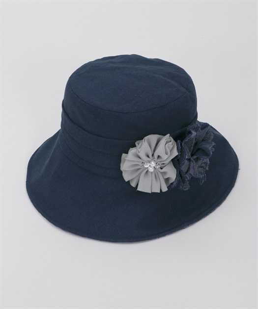 Ｗコサージュ付ＵＶＨＡＴ | outlet | axes femme online shop