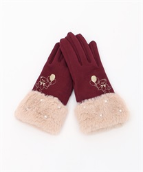 クマ刺繍手袋