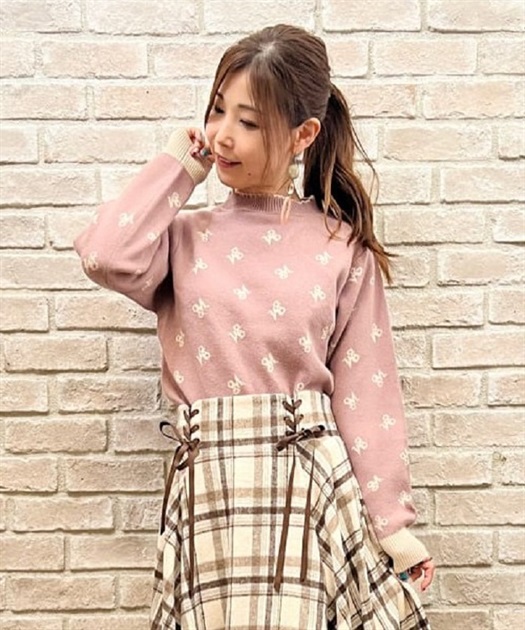 ロゴジャカードニットプルオーバー | outlet | axes femme online shop