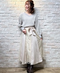 スノークリスタル刺繍スカート