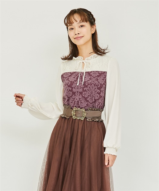 オーナメントジャカードプルオーバー | outlet | axes femme online shop