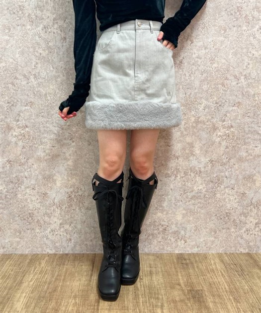 裾ファータイトミニスカート【THANKS価格】